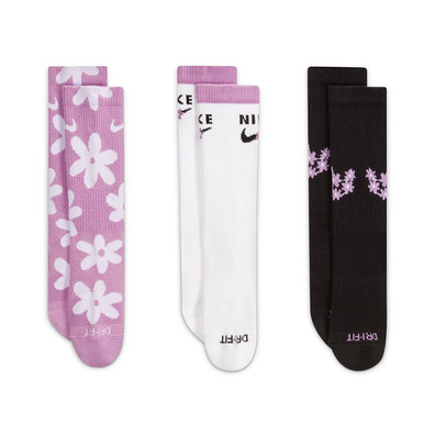 Nike Kids' Cushioned Crew Socks (3 Pairs) "MulicolorK"