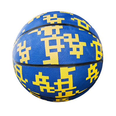 Peak Basketaball Ball "I Cam Play Blue-Yellow" (Size 7)