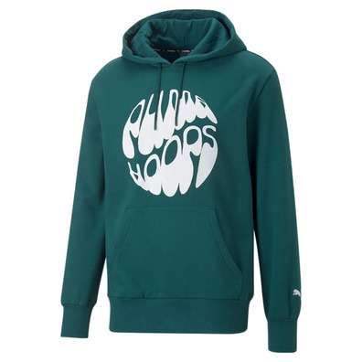 Puma Basketball Graphic Booster Hoodie "Varsity Green"