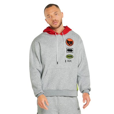 Puma Basketball Playbook Pullover "Light Gray Heather"