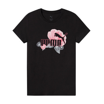 Puma ESS+ Floreal Big Logo Graphic Tee "Black"