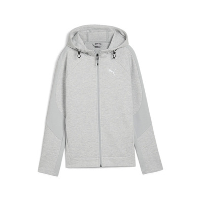 Puma EVOSTRIPE Full-Zip Hoodie  "Light Gray Heather"