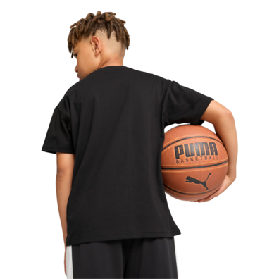 Puma Junior Basketball Winning Shot Tee "Black"