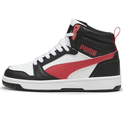 Puma Rebound V6 Mid Jr "Black-For All time Red"