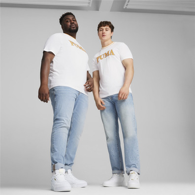 PUMA SQUAD Big Graphic Tee "White"