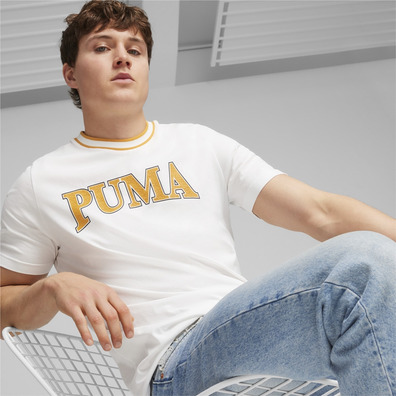 PUMA SQUAD Big Graphic Tee "White"