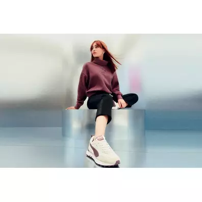 PUMA x AITANA Cropped Turtleneck Sweatshirt (dustyplum)