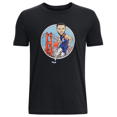 UA Boys Curry Animated Tee "Black"