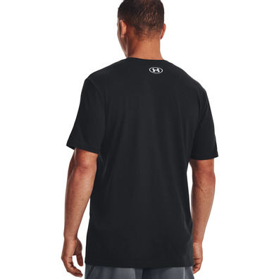 UA Men's Camo Chest Stripe Short Sleeve "Black"