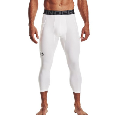 UA Men's HeatGear® Armour ¾ Leggings "White"