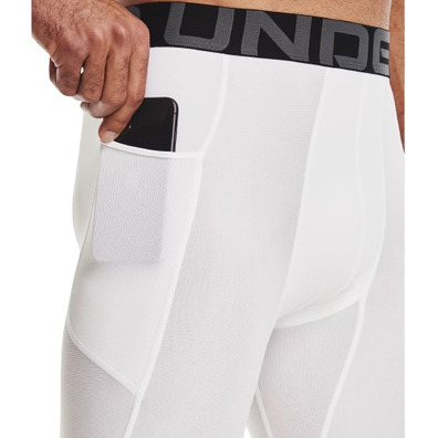 UA Men's HeatGear® Armour ¾ Leggings "White"