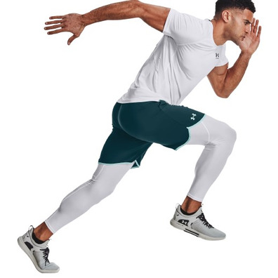 UA Men's HeatGear® Leggings "White"