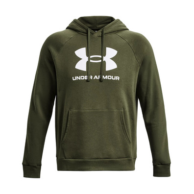 UA Men's Rival Fleece Logo Hoodie "Marine OD Green"