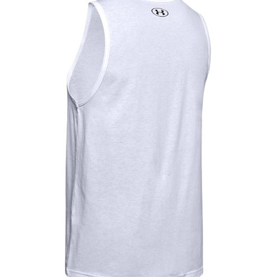 UA Men's Sportstyle Logo Tank "White"