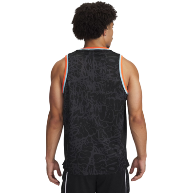 UA Men's Zone Pro Mesh Printed Tank "Black-Anthracite"