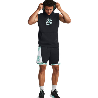 Under Armour Men's Curry Fleece Sleeveless Hoodie "Black"