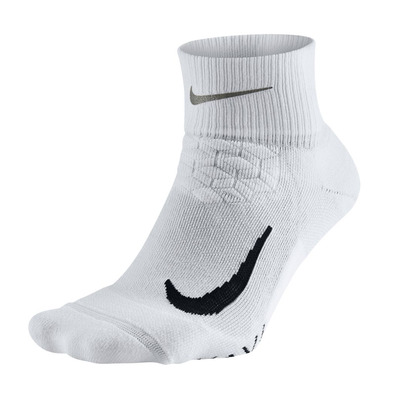 Unisex Nike Elite Cushion Quarter Running Sock (100)