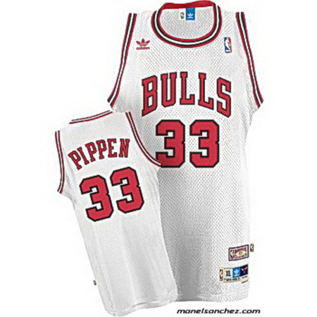 Adidas Camiseta Bordada Pippen Bulls (blanco/roja)