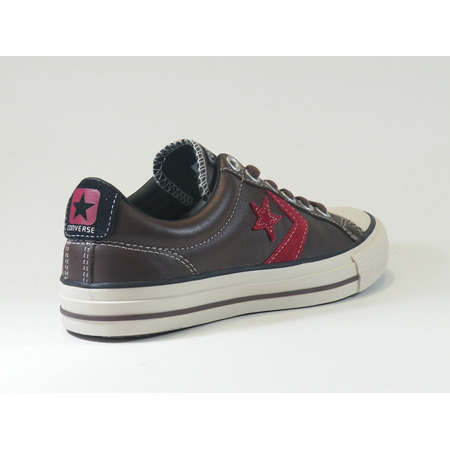 Converse Star Play EV OX (cafe/crema/rojo)