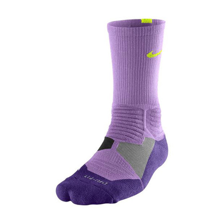 Calcetines Nike Hyper Elite Basket Crew (557/purple/lima)