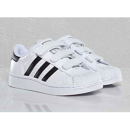 Adidas Superstar 2 CF C (28-35)(blanco/negro)