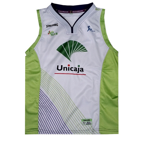 Camiseta 2ª ACB Unicaja  Replica 13/14 (blanco/lima)