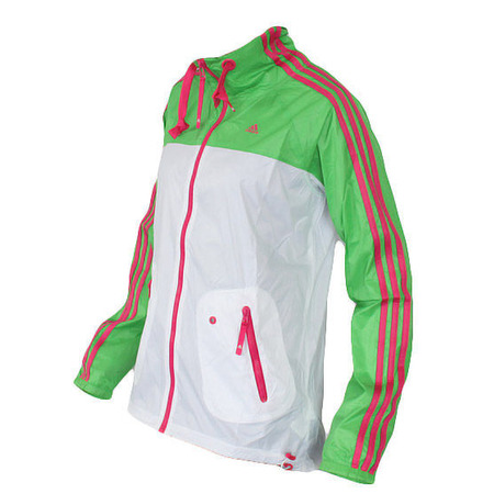 Chaqueta Adidas Reload Windbreaker Q2 (blanco/verde/rosa)