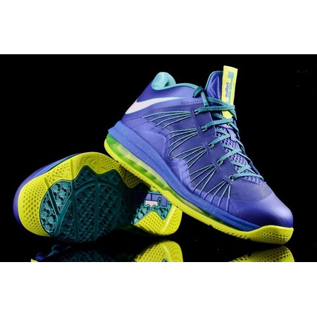 Nike Air Max Lebron X Low "Sprite" (500/azul/verde lima)