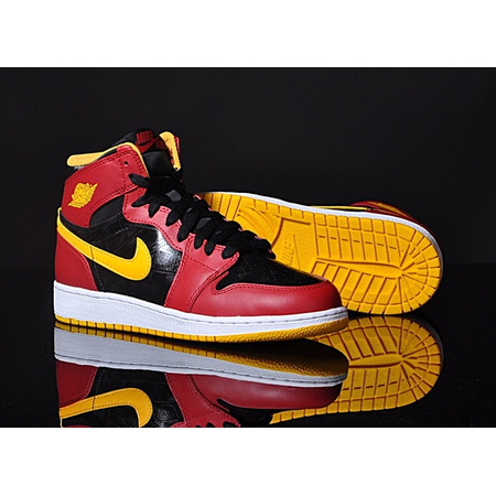 Air Jordan 1 Retro High (GS) "Atlanta Hawks" (017/negro/rojo/am)