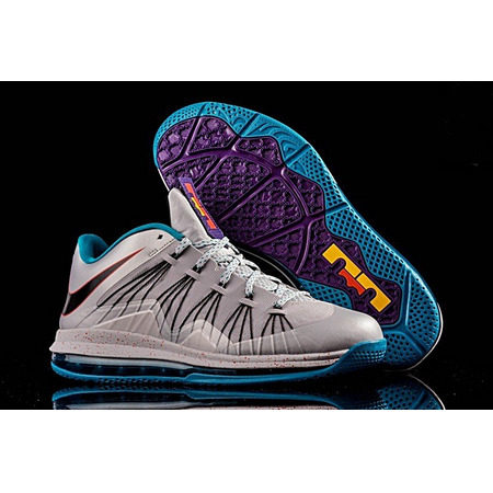 Nike Air Max Lebron X Low "Hornets" (002/gris/azul/purple)