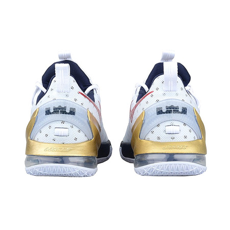 Lebron XIII Low "USA" (164/white/university red/obsidian)