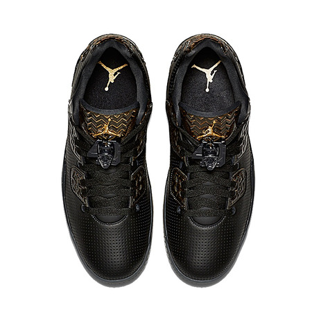 Air Jordan Spike Forty Low Premium "Triple Black" (042/black/gold)