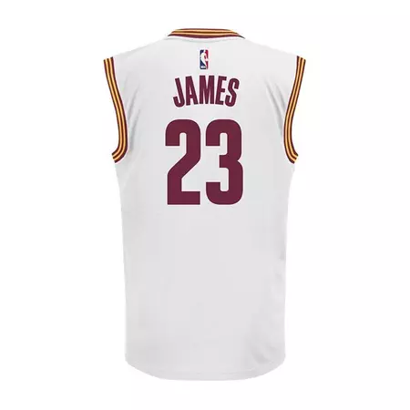 Adidas Camiseta Réplica Lebron James Cavaliers (blanco/burdeos)