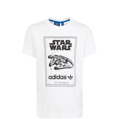 Adidas Originals Junior Camiseta Star Wars Millennium Falcon (blanco)