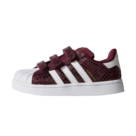 Adidas Originals Superstar Snake CF I "Maroon" (burgundy/blanco)