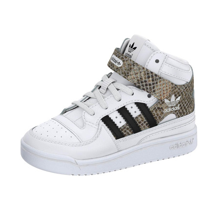 Adidas Originals Zapatillas Forum Mid Snake EL Infantil (blanco)