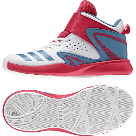 Adidas BasketBall Fun 2 Kids (blanco/rojo/azul)