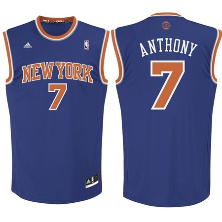 Adidas Camiseta Réplica Carmelo Anthony Knikcs (azul/naranja)