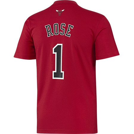 Adidas NBA Camiseta Gametime Rose Bulls (rojo/negro/blanco)