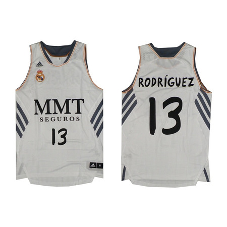 Camiseta Sergio Rodríguez  Real Madrid Basket 13/14 (blanco)