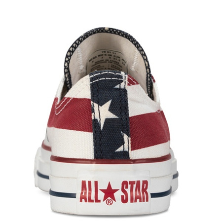 Converse Lonas All Star "Usa" OX Low (602/blanco/rojo)(35-43)