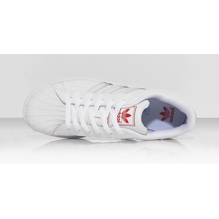 Adidas Superstar 2 IS K (36-40)(blanco/rojo/multicolor)