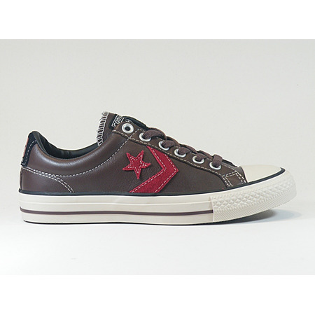 Converse Star Play EV OX (cafe/crema/rojo)