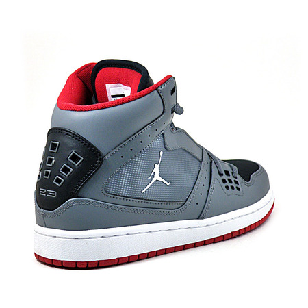 Jordan 1 Flight "Light Grey" (054/gris/rojo/negro/blanco)