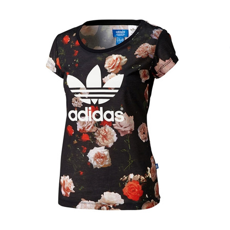 Adidas Original Camiseta Logo Trefoil Mujer (negro)