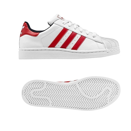 Adidas Superstar 2 Junior (36-40/blanco/rojo/marino)