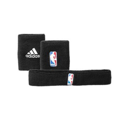 Adidas NBA Headband and Wristband Set (noir)