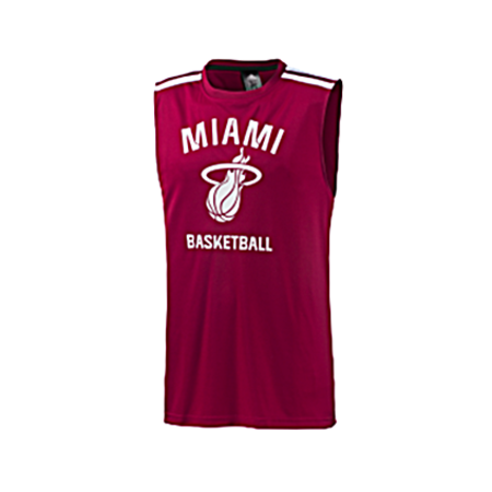 Adidas Camiseta S/M Winter Miami Heat (granate)