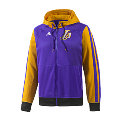 Adidas Sudadera Niño Capucha FZ Angeles Lakers (amarillo/purp)