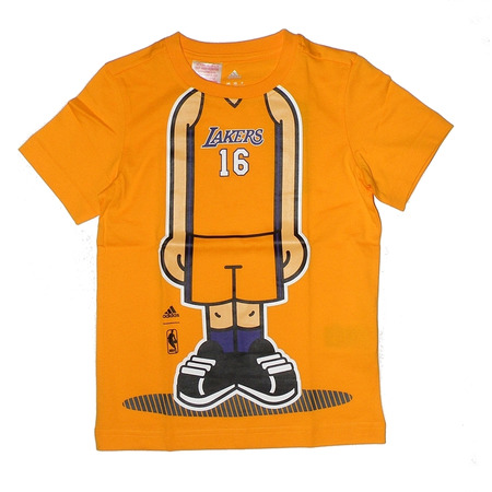 Adidas Camiseta Niño GFX Graphic Lakers "Gasol Nº 16" (amarillo)